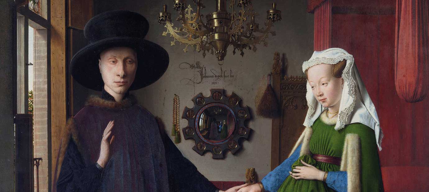 Jan Van Eyck: Retrato de Giovanni Arnolfini y su esposa