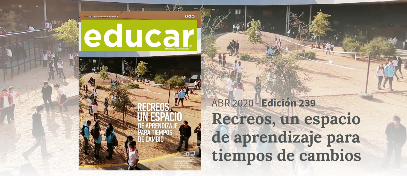 Revista Educar abril, ahora en versión digital