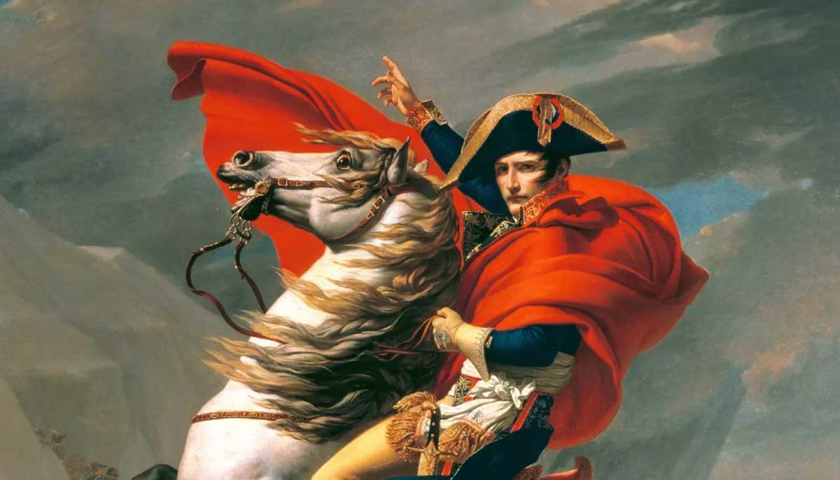 Jacques-Louis David: Napoleón cruzando Los Alpes. 1801