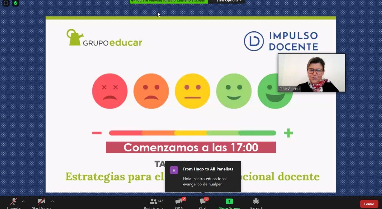 Grupo Educar apoya el bienestar docente con talleres virtuales