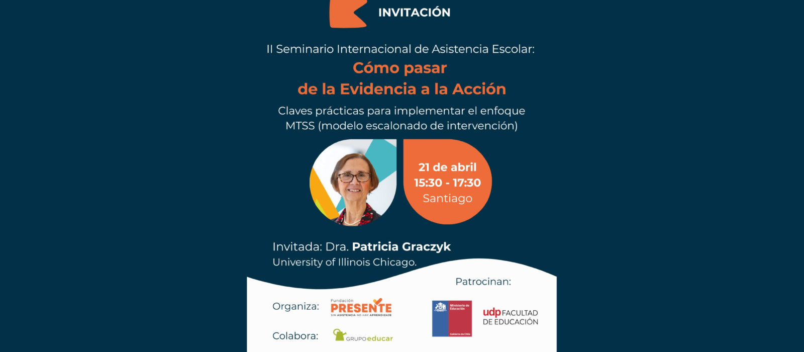 Seminario internacional abordará cómo mejorar la asistencia escolar