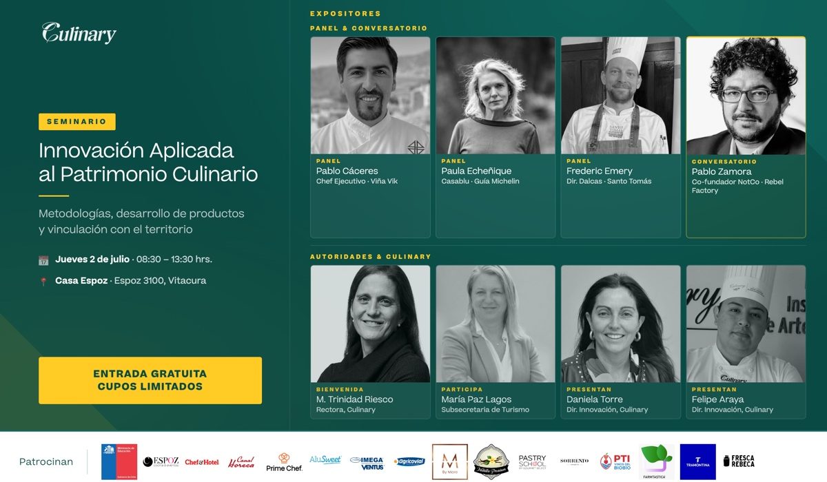 Culinary reunirá a líderes de la gastronomía para analizar los desafíos de la innovación y el patrimonio culinario