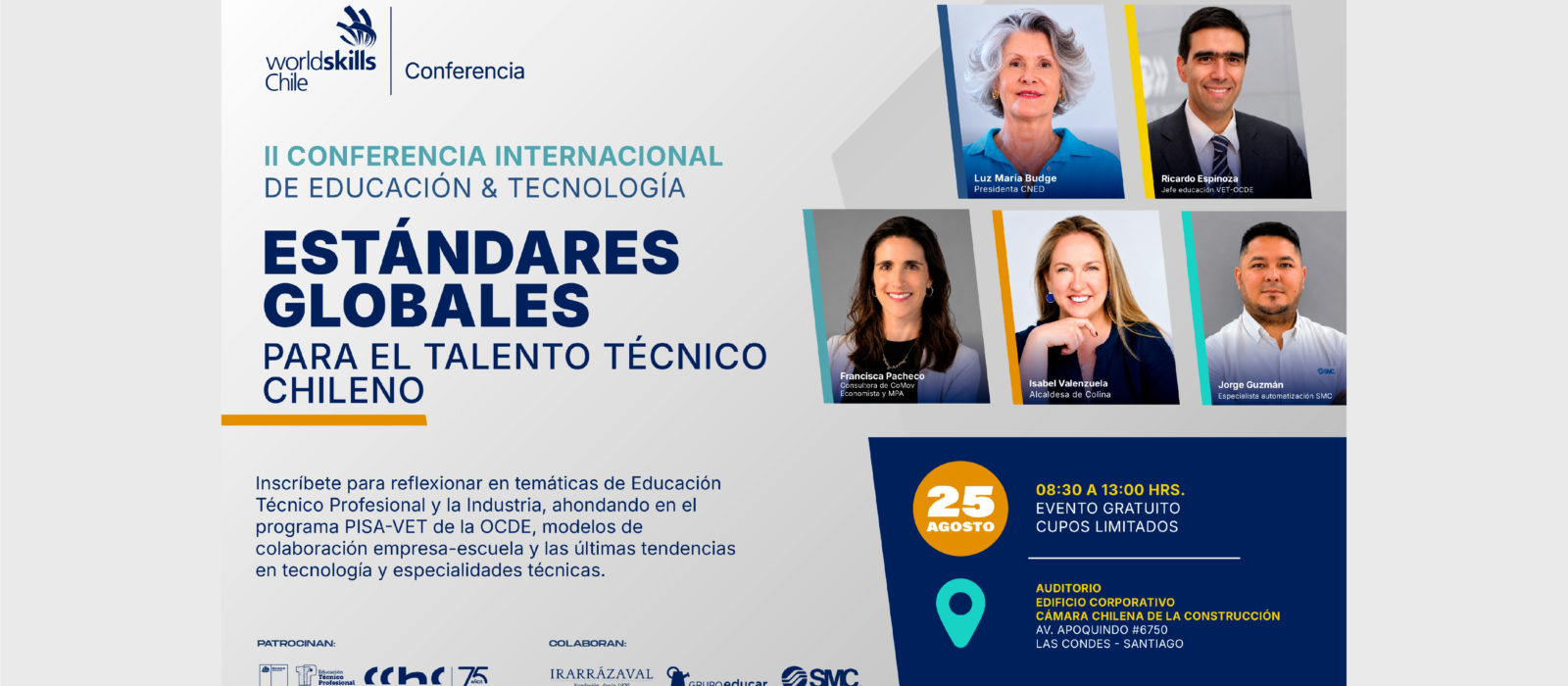 WorldSkills Chile realizará la II Conferencia Internacional de Educación & Tecnología